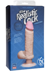 The Vibro Realistic Cock 6 Cock White