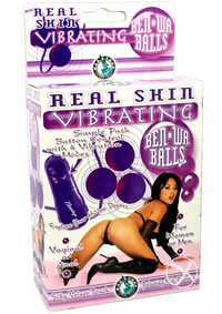 Real Skin Vibe Ben Wa Balls - Purple