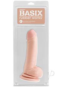 Basix 8 Suction Cup Dong Flesh