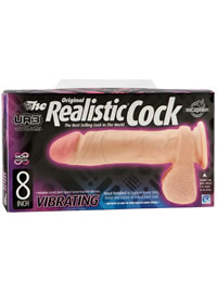 The Vibro Realistic Cock 8 Cock White