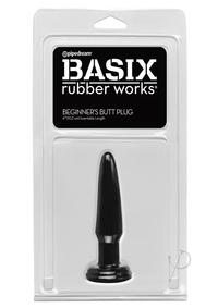 Basix 3.5 Beg Butt Plug Black