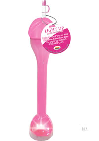 Light Up Jumbo Pecker Yard Cup Pink