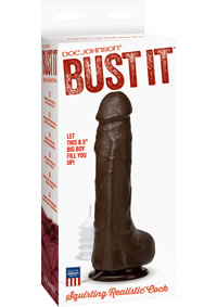Bust It Squirting Realistic Cock Black