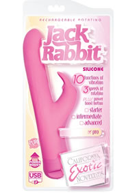 Rechargeable Rotating Jack Rabbit Pink