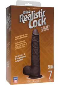 The Realistic Cock Ur3 Slim 7 Black