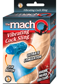 Macho Vibrating Cock Sling Blue