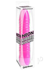Neon Ribbed Rocket Pink