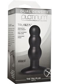 Platinum Truskyn Tru Plug Ripple Black