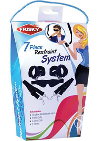 Frisky 7 Pc Beginner Restraint Kit Black