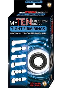 My Ten Erection Rings Tight Firm Rings