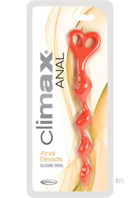 Climax Anal Anal Beads Swirl Orange