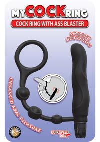 My Cockring With Ass Blaster Black
