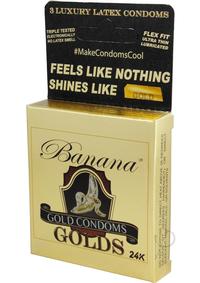 Banana Golds Condoms 3pk