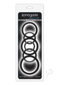Renegade Build A Cage Rings Blk Set 6ea