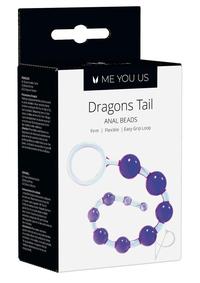 Myu Dragons Tail Anal Beads Violet Os