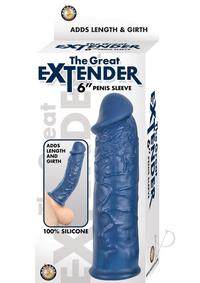 The Great Extender Penis Sleeve 6 Blue