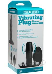 Vac U Lock Vibrating Plug W/remote