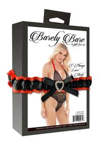 Barely B V Plunge Lace and Mesh Teddy Blk