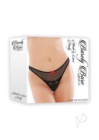 Barely B Mesh and Lace Panty Black(spec)