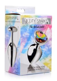 Booty Sparks Rainbow Prism Heart Plug Md