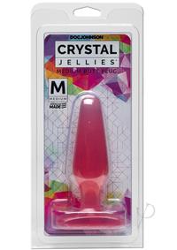 Crystal Jellies Butt Plug Med Pink
