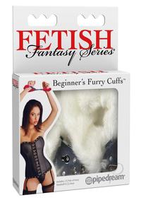Ff Beginner Furry Cuffs White