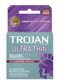 Trojan Ultra Thin Armor Spermicide 3`s