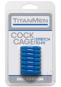 Titanmen Cock Cage Blue