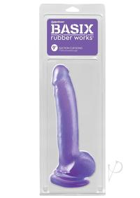 Basix 9 Suction Cup Dong Purple