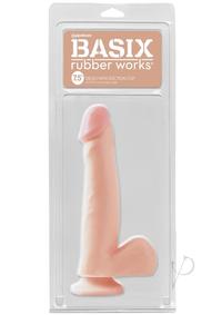 Basix 7.5 Dong W/suction Flesh