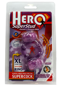 Hero Superstud Pleasure Ring - Purple