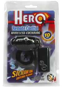 Hero Remote Control Cockring - Black