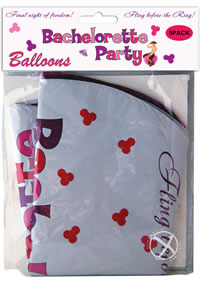 Bachelorette Party Foil Balloons 9pc