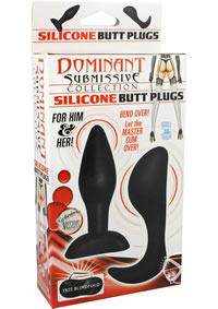 Dominant Submissive Butt Plug Black