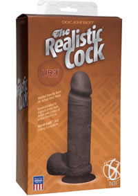 The Realistic Cock Ur3 W/balls 6 Black