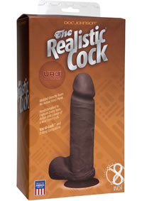 The Realistic Cock Ur3 W/balls 8 Black
