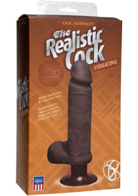 The Vibro Realistic Cock 6 Black
