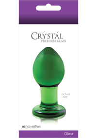 Crystal Glass Plug Medium Green(disc)