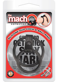 Macho Silicone Duo Cock and Ball Ring