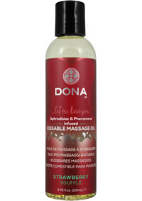 Dona Kissable Massage Oil Strawbe 3.75oz