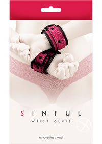 Sinful Wrist Cuffs Pink