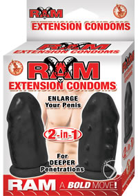 Ram Extension Condoms Black