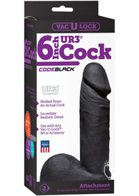 Vac U Lock Codeblack Ur3 Realist Cock 6
