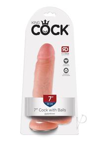 Kc 7 Cock W/balls Flesh