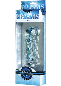 Prisms Soma Glass Twisted Dildo