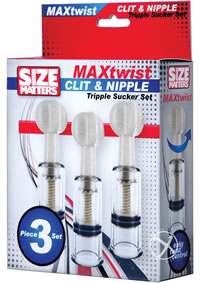Size Matter Clit and Nip Triple Sucker Set