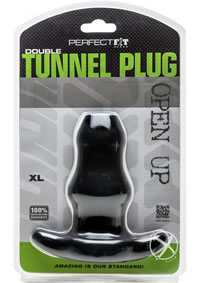 Double Tunnel Plug X-large Black