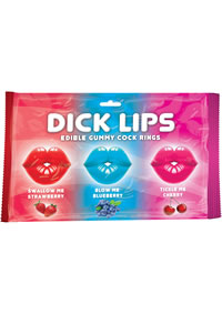Dick Lips Gummy Cock Rings 3`s