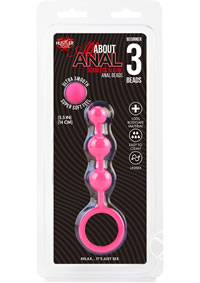 Hustler Anal Beads 3 Balls Pink Silicone