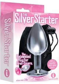 The 9 Bejewled Stainless Plug Pink